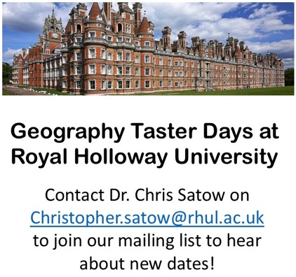 Geography Taster Days at Royal Holloway University
