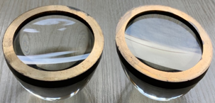 Close-up of a pair of glasses
Description automatically generated
