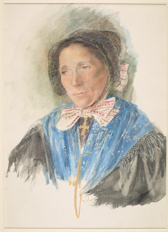 A painting of a person wearing a blue robe

AI-generated content may be incorrect.