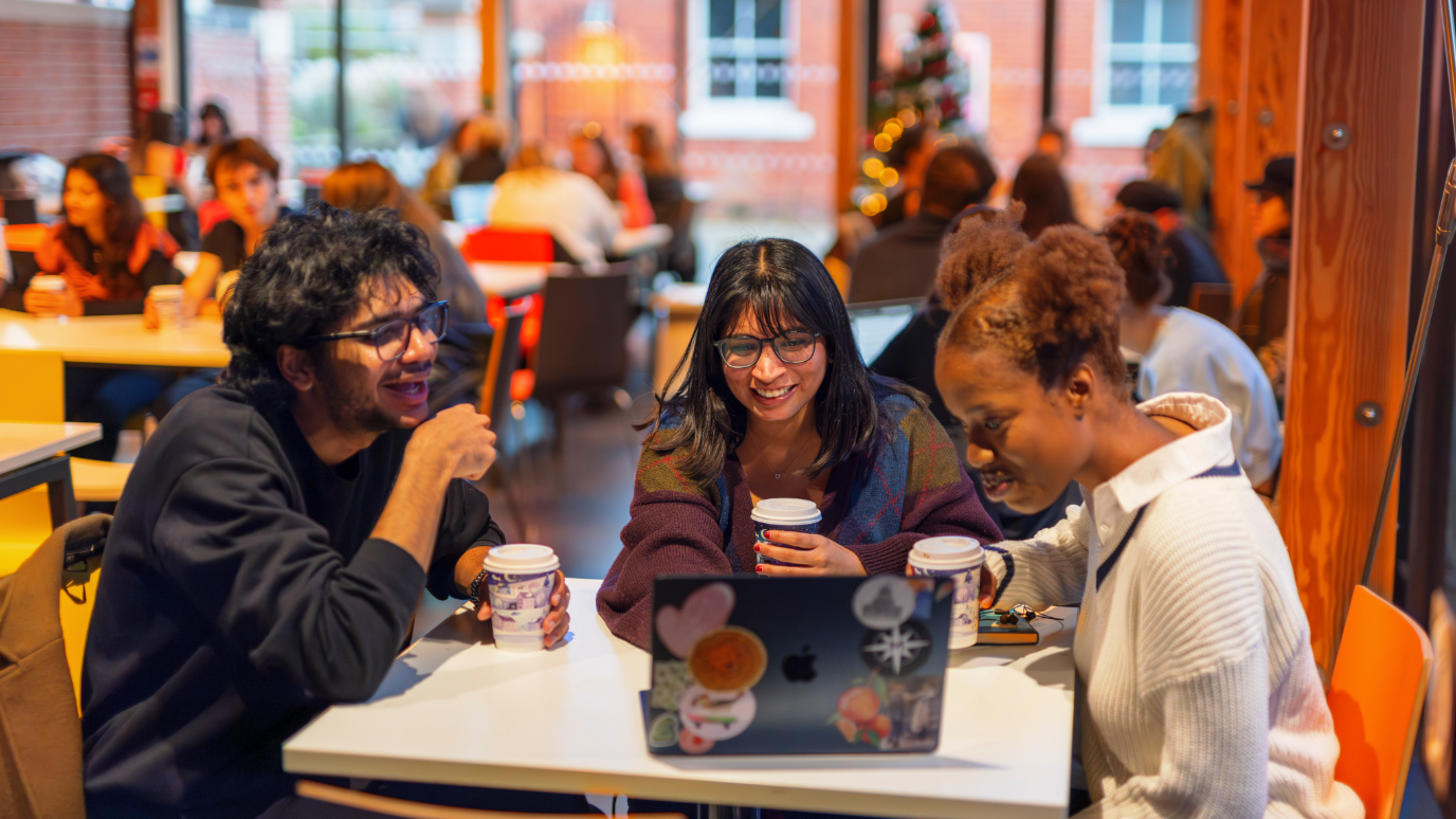 Catching up with friends over coffee 