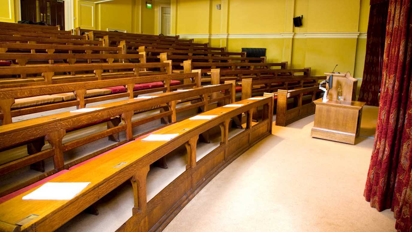 A mix of modern and period auditoria and lecture theatres 