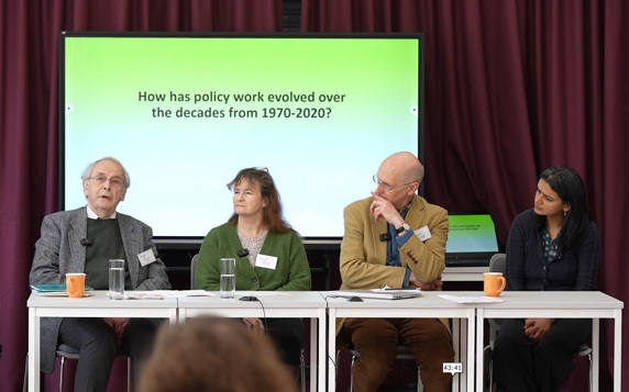 Panellists at witness seminar on the environmental movement and policy work