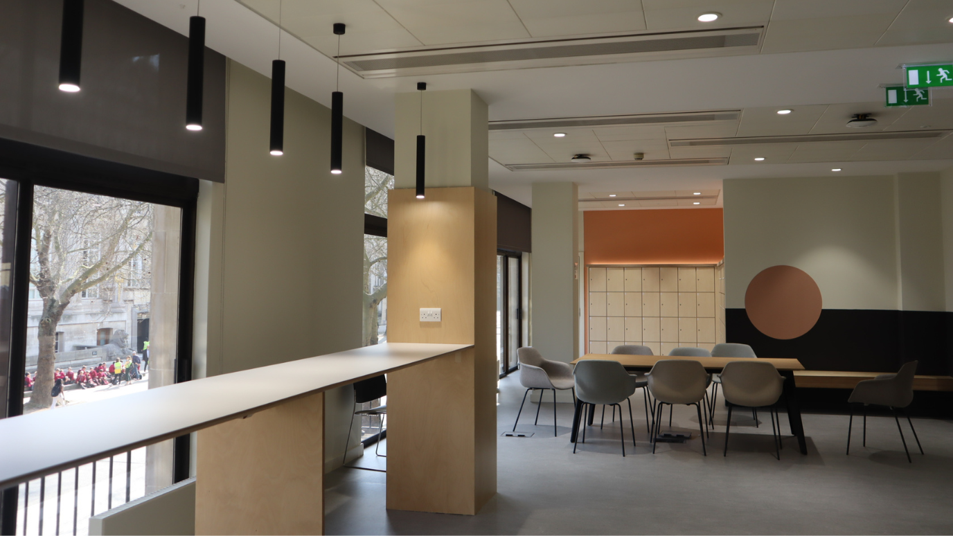 Communal seating spaces 