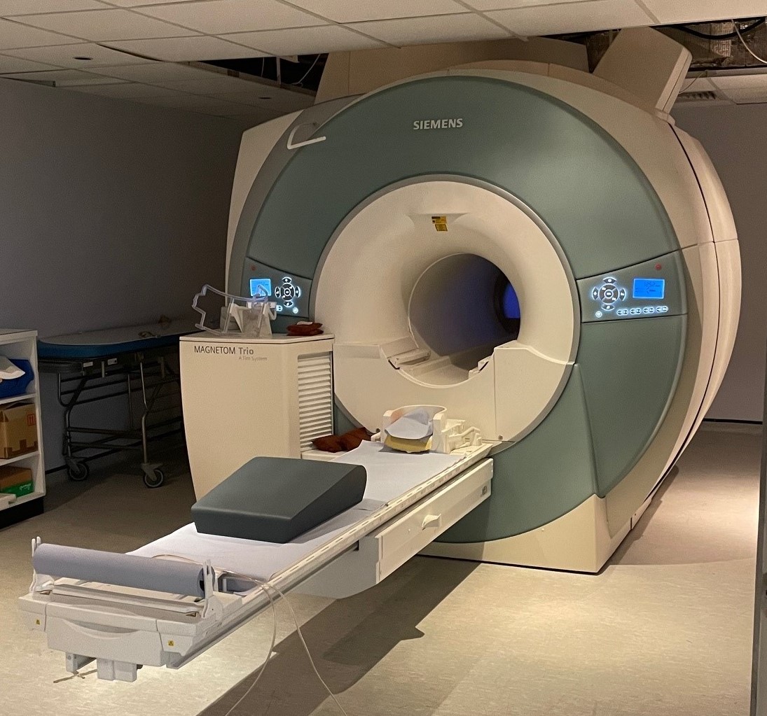 MRI machine and equipment room 