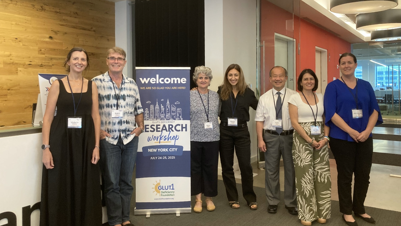 Robin Williams with other researchers at Glut1ds Research Workshop Meeting New York 2025 